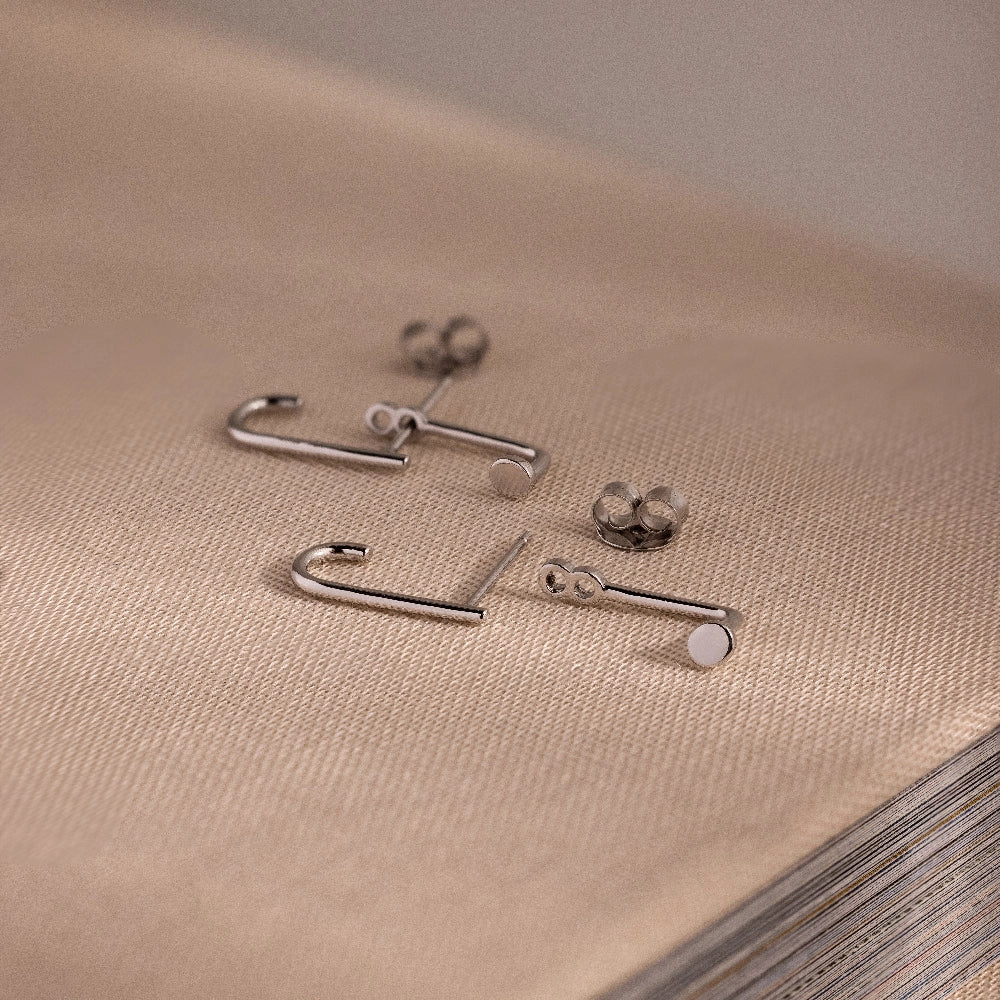 Dot Ear Jackets Silver 18K Gold Plated