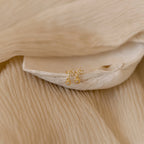 Diamond Flower Studs Silver 18K Gold Plated
