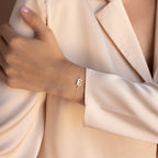 Newsletter Initial Bracelet Silver 18K Gold Plated