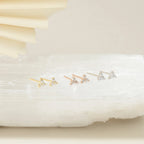 Mini Diamonds Studs Silver 18K Gold Plated