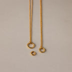 Round Carabiner Charm Set Silver 18K Gold Plated