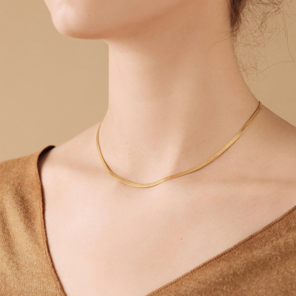 Essential Necklace Chains Silver 18K Gold Plated