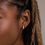 Dainty Bar Studs Silver 18K Gold Plated