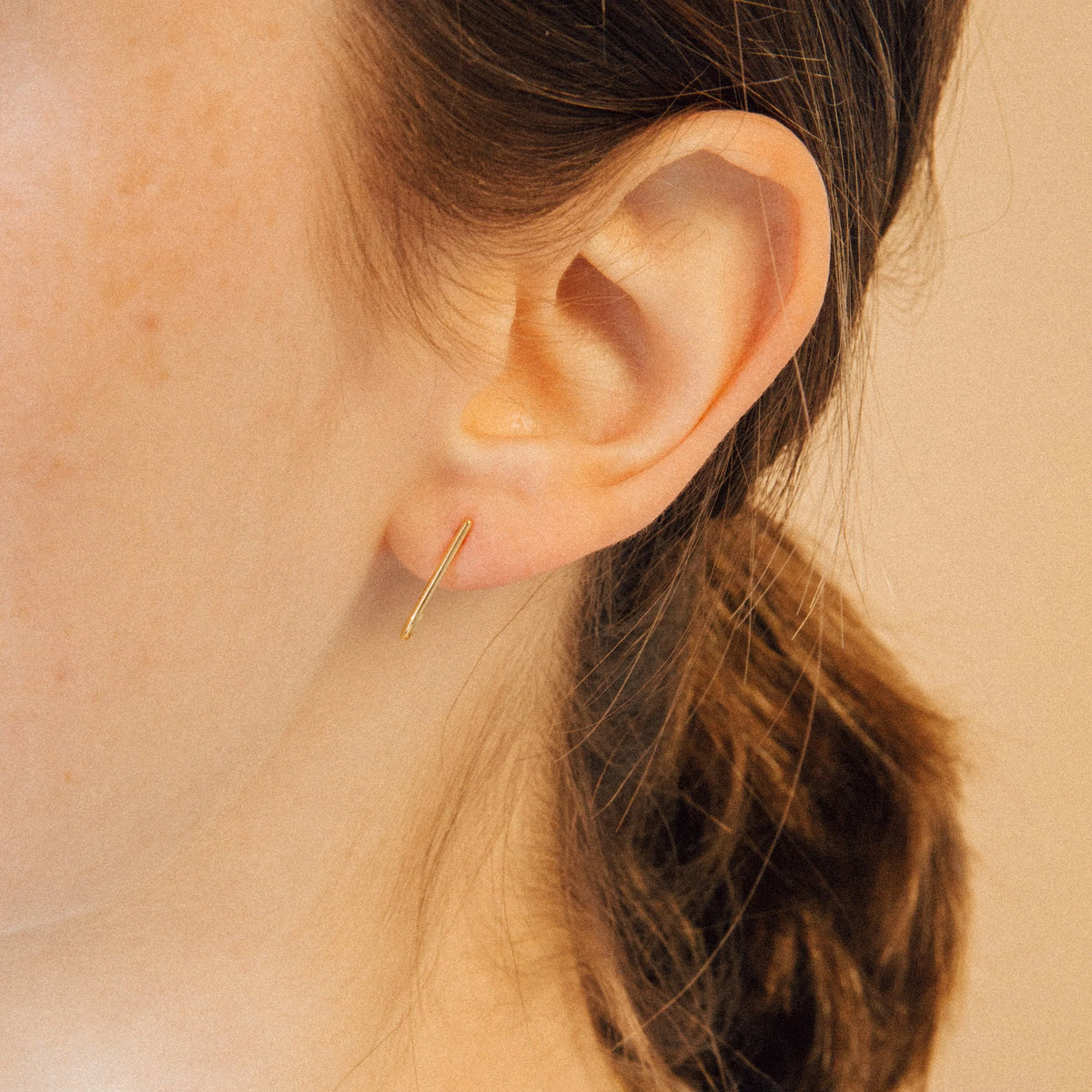 Dot Ear Jackets Silver 18K Gold Plated