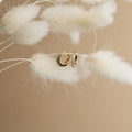 Coco Pave Huggies Silver 18K Gold Plated