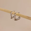 Bold Geometric Hoops Silver 18K Gold Plated