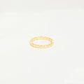 Beaded Ring Silver 18K Gold Plated