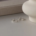 Roman Numerals Ring Silver 18K Gold Plated