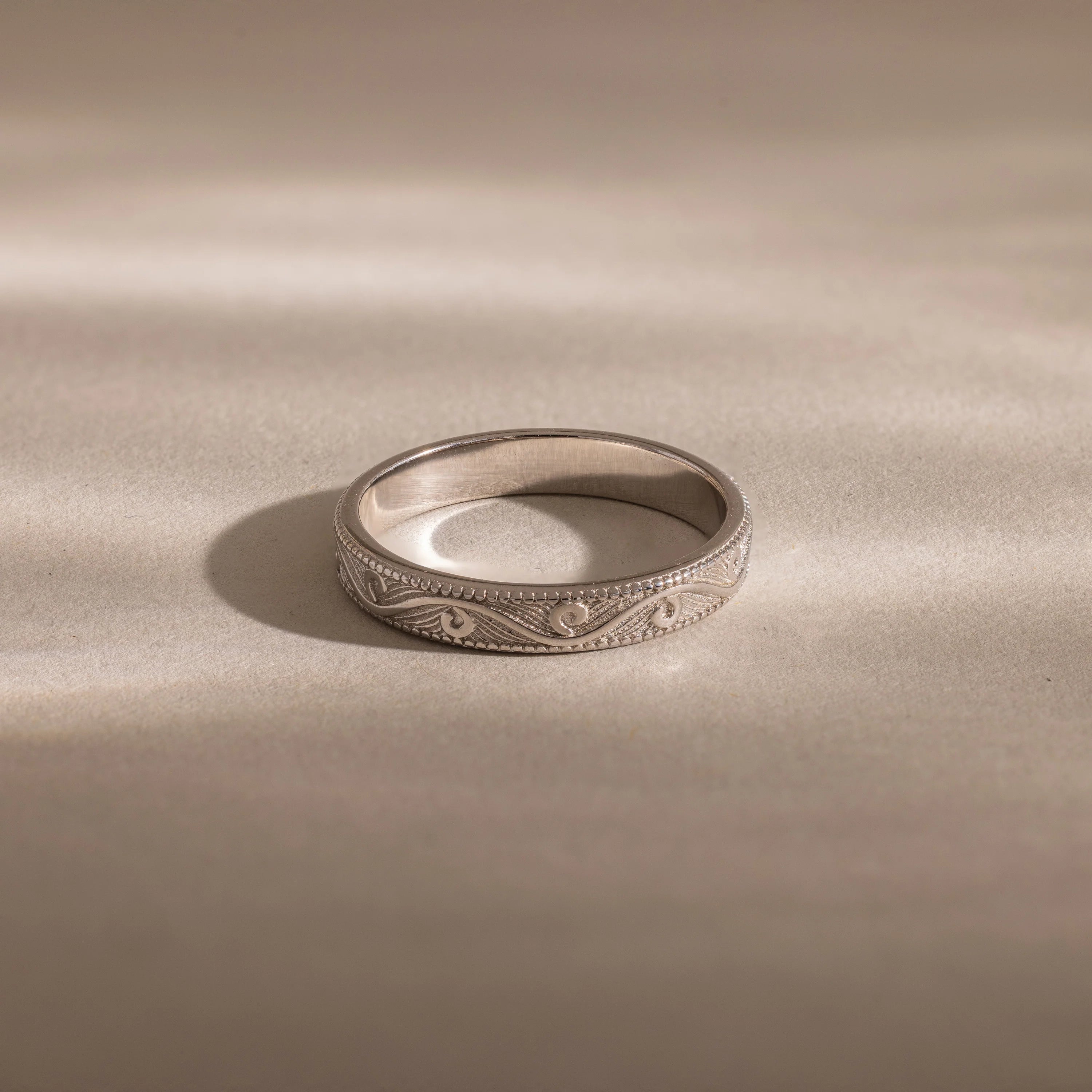 Filigree Ring Silver 18K Gold Plated