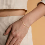 Dainty Tiny Name Bracelet Silver 18K Gold Plated