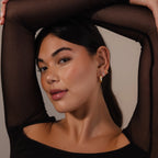 Bold Link Hoops  Silver 18K Gold Plated