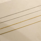 Monet Duo Chain Silver 18K Gold Plated