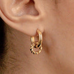 Claire Twisted Hoops Silver 18K Gold Plated