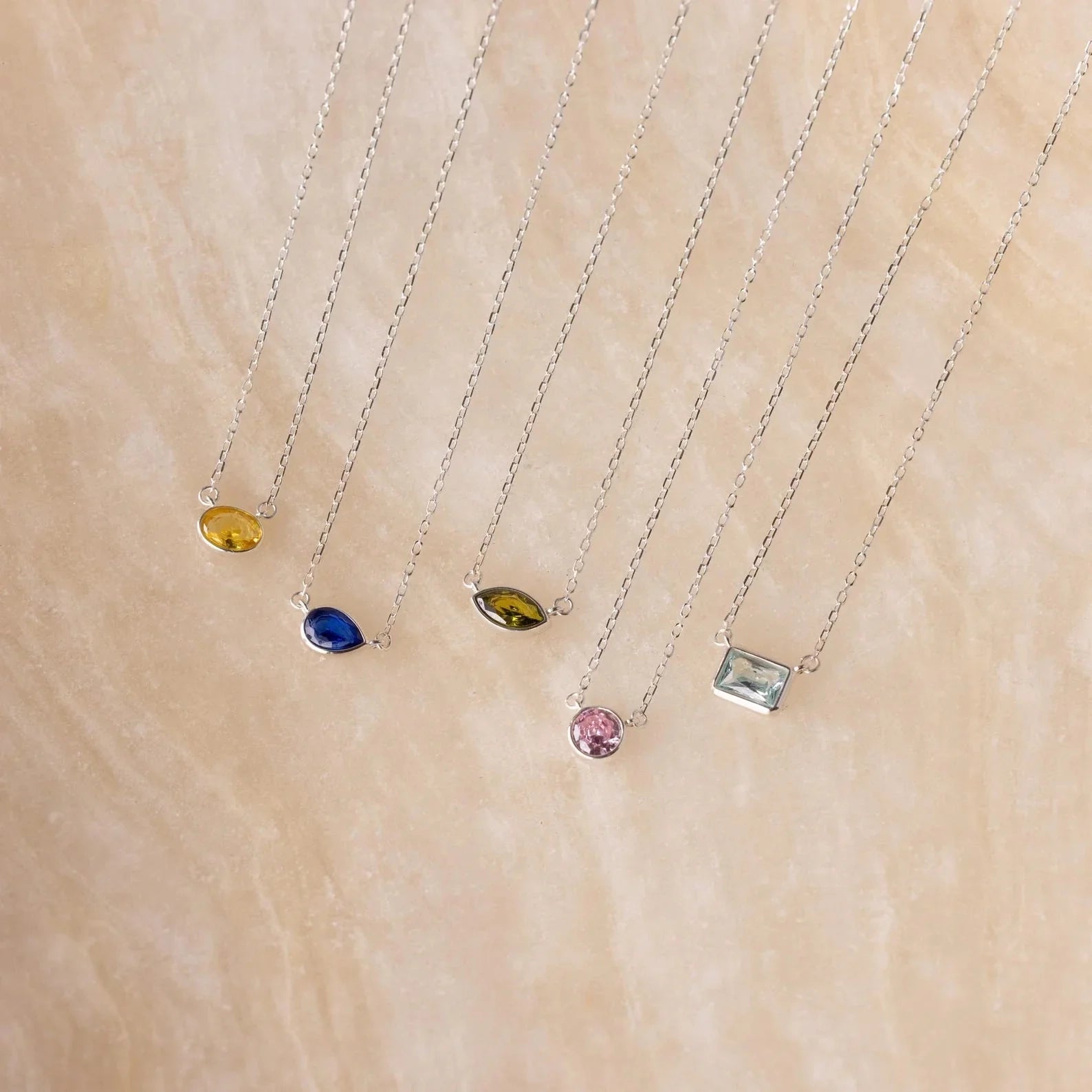 Brilliant Custom Birthstone Pendant Necklace