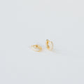 Kira Pave Huggies Silver 18K Gold Plated