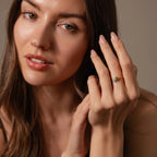 Duo Pear Toi Et Moi Ring Silver 18K Gold Plated