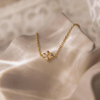 Diamond Pearl Flower Bracelet Silver 18K Gold Plated
