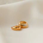Lucy Hinged Huggies Silver 18K Gold Plated