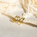Ann Skinny Name Ring Silver 18K Gold Plated