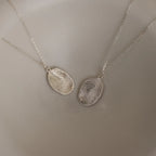 Custom Fingerprint Necklace Silver 18K Gold Plated