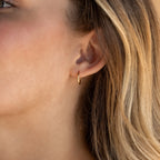 Small Bold Hoops  Silver 18K Gold Plated