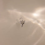 Dainty Shark Tooth Charm Silver 18K Gold Plated