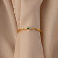 Mini Toi et Moi Birthstone Ring Silver 18K Gold Plated