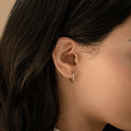 Small Thin Hoops Silver 18K Gold Plated