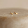 Tiny Moon & Star Studs Silver 18K Gold Plated