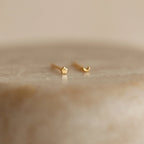 Tiny Moon & Star Studs Silver 18K Gold Plated