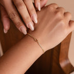 Love Knot Bracelet Silver 18K Gold Plated