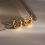 Bold Teardrop Earrings Silver 18K Gold Plated