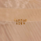 Ericka Diamond Hoops Silver 18K Gold Plated