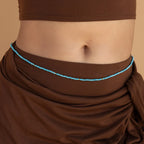 Beaded Belly Chains Silver 18K Gold Plated
