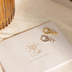 Diamond Pave Drop Huggies Silver 18K Gold Plated