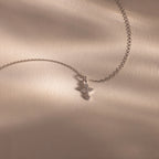 Diamond Vintage Cross Necklace Silver 18K Gold Plated