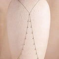 Diamond Station Body Chain Silver 18K Gold Plated