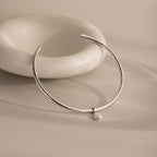 Pearl Cuff Choker Necklace Silver 18K Gold Plated