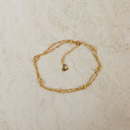 Duo Bead Chain Bracelet Silver 18K Gold Plated
