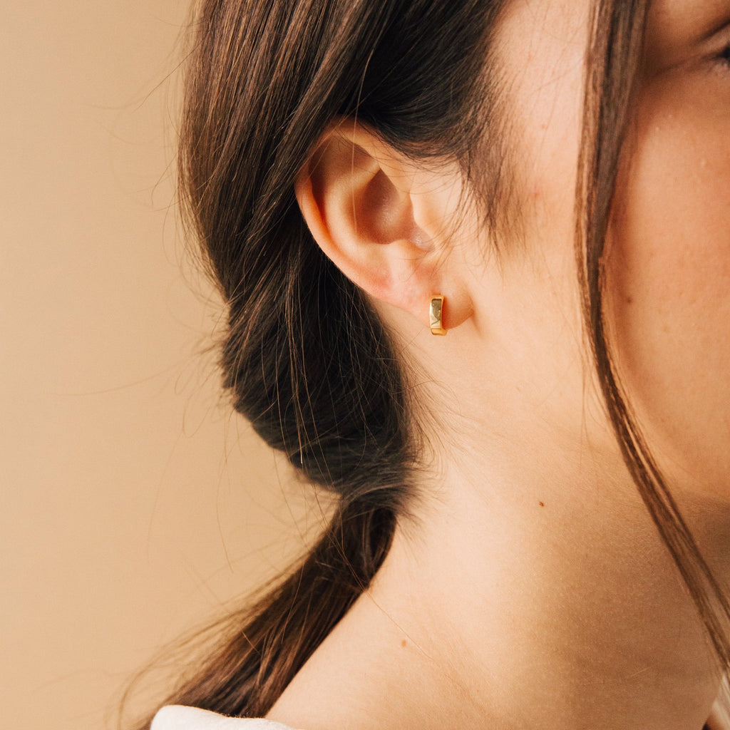 Meg Huggies Silver 18K Gold Plated
