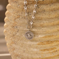 Diamond Evil Eye Toggle Necklace Silver 18K Gold Plated