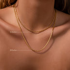 Bold Link Chain Necklace Silver 18K Gold Plated