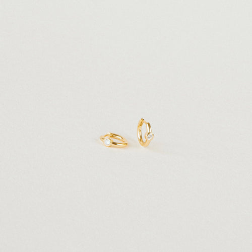Alea Diamond Huggie Earrings