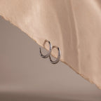 Chloe Hoops Silver 18K Gold Plated