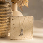 Custom Pet Portrait Necklace Silver 18K Gold Plated