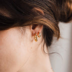 Naomi Twisted Hoops Silver 18K Gold Plated