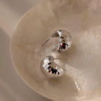 Bold Disco Earrings Silver 18K Gold Plated