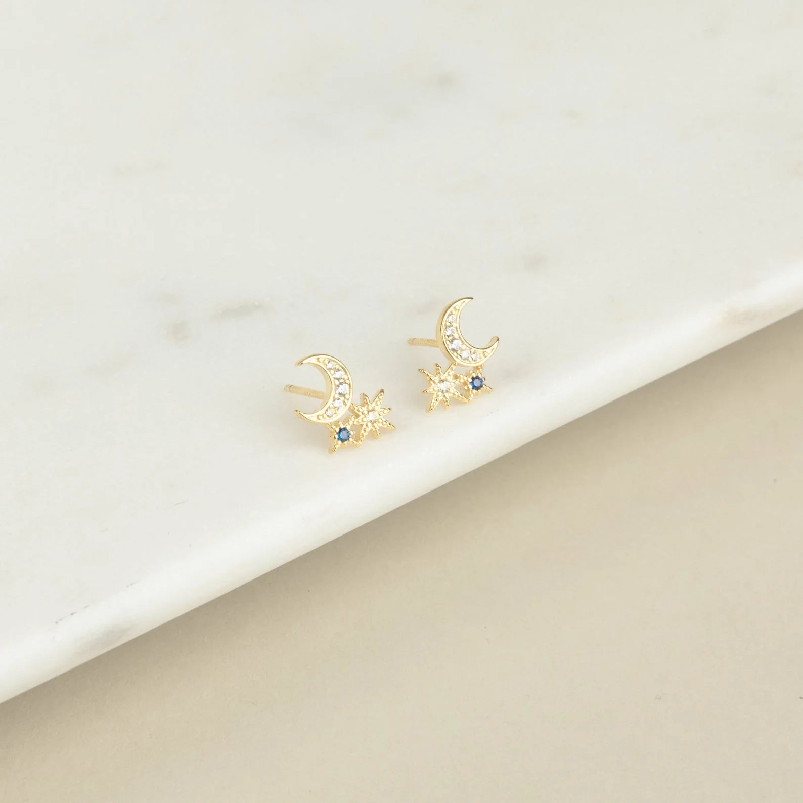 Aeon Studs Silver 18K Gold Plated