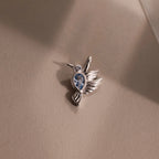 Hummingbird Charm Silver 18K Gold Plated