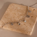 Heart Charm Bracelet Silver 18K Gold Plated